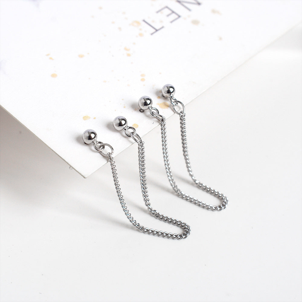 Trendy Women's Double Pierced Earrings Jewelry