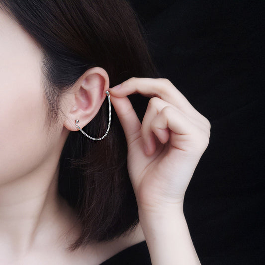 Trendy Women's Double Pierced Earrings Jewelry